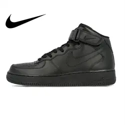 Nike Air Force 1 AF1 оригинальная официальная дышащая мужская обувь для скейтбординга спортивные кроссовки Классические дышащие ботинки с плоской