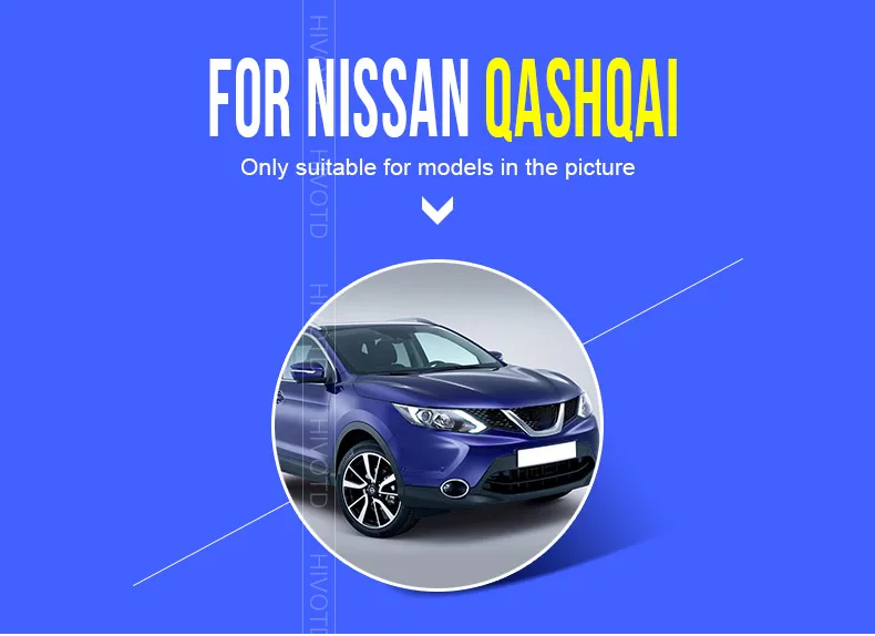 Hivotd для Nissan Qashqai j11 Dualis ABS Хромированная Автомобильная крышка внутренней дверной ручки Чаша накладка Декоративные наклейки аксессуары,автотовары аксессуары для авто