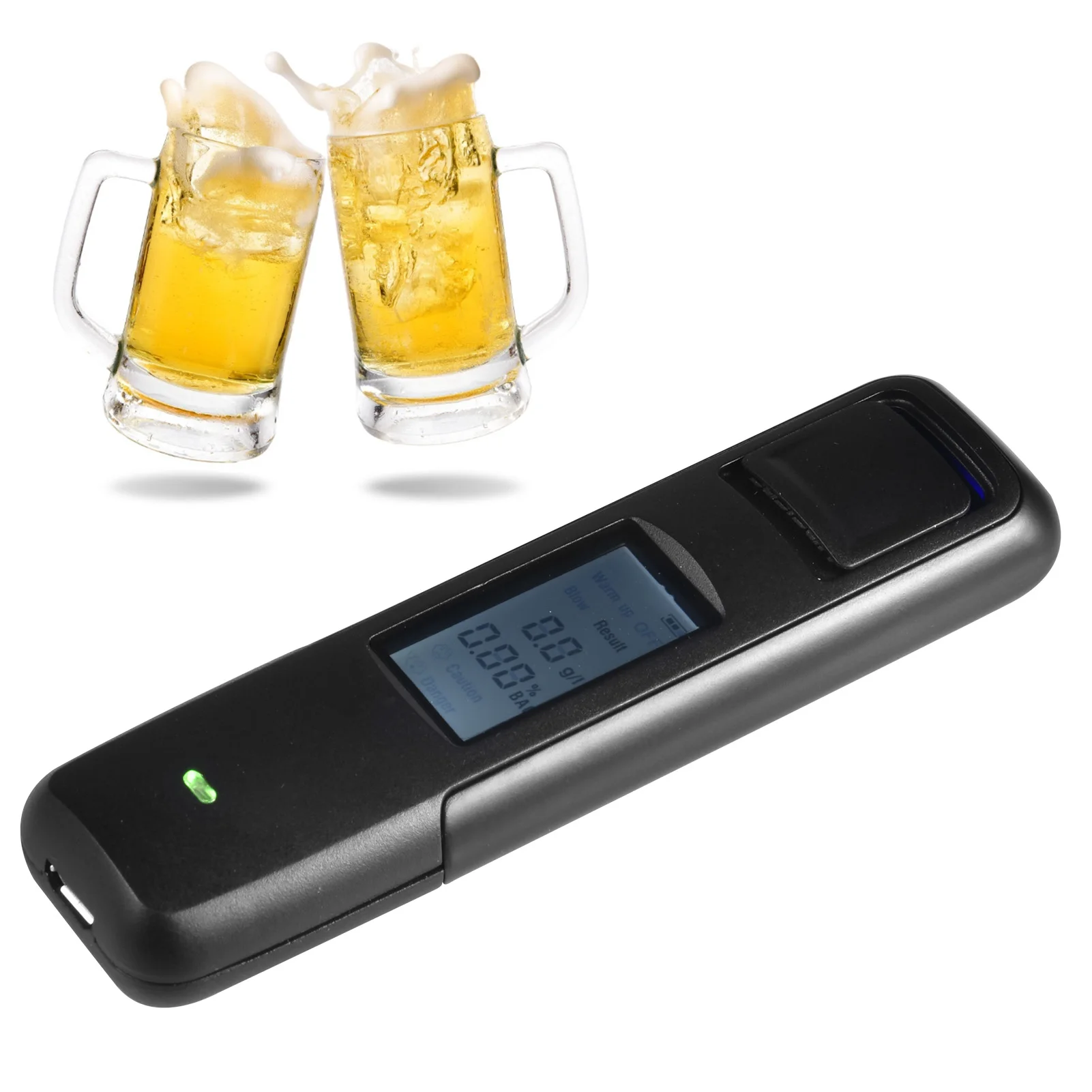 Car Digital Breath Alcohol Tester Breathalyzer AT05 Non-Contact Dedicated Alcohol Detector Lcohol Breath Tester Detector