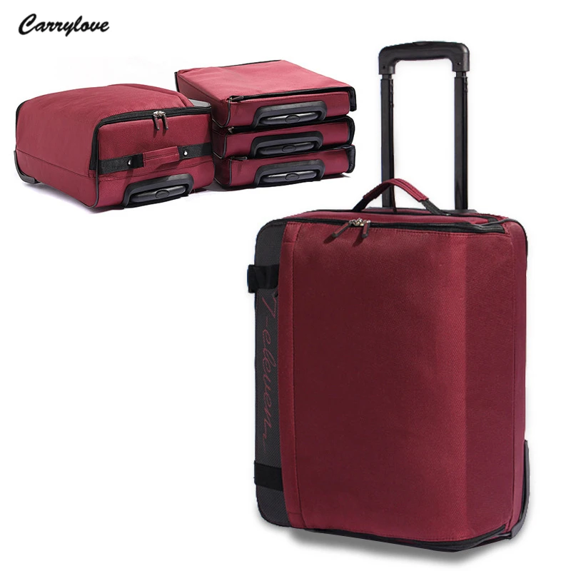 Carrylove 2" дюймовый складной ручной Багаж водонепроницаемый Дорожная сумка ленивый носить на колесиках сумка на колесиках