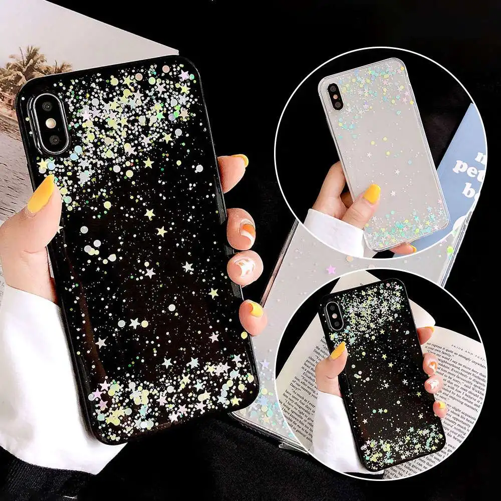

KISSCASE Star Spots Case For iPhone 7 8 Plus 11 XS MAX 6 6S X XR Quick Sand Glitter phone Cover For iPhone 11 6 6s Plus XS MAX