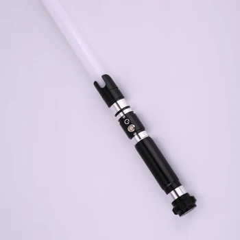 

TXQSABER 1 Inch RGB Dueling Lightsaber Metal Handle With 6 Sound Fonts And 12 Colors LED Light Force FX FOC Saber-TS012