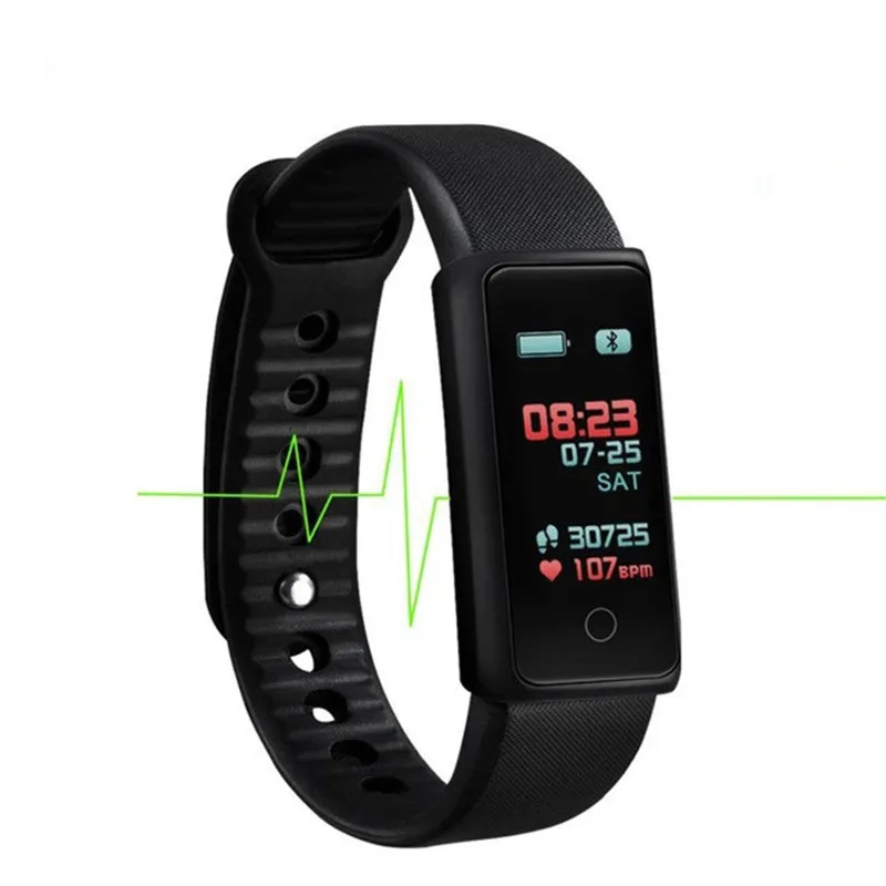 

Professional Smart Heart Rate Wristband Blood Pressure Oxygen Sleep Monitor Pedometer Fitness Bracelet Colorful Waterproof Watch