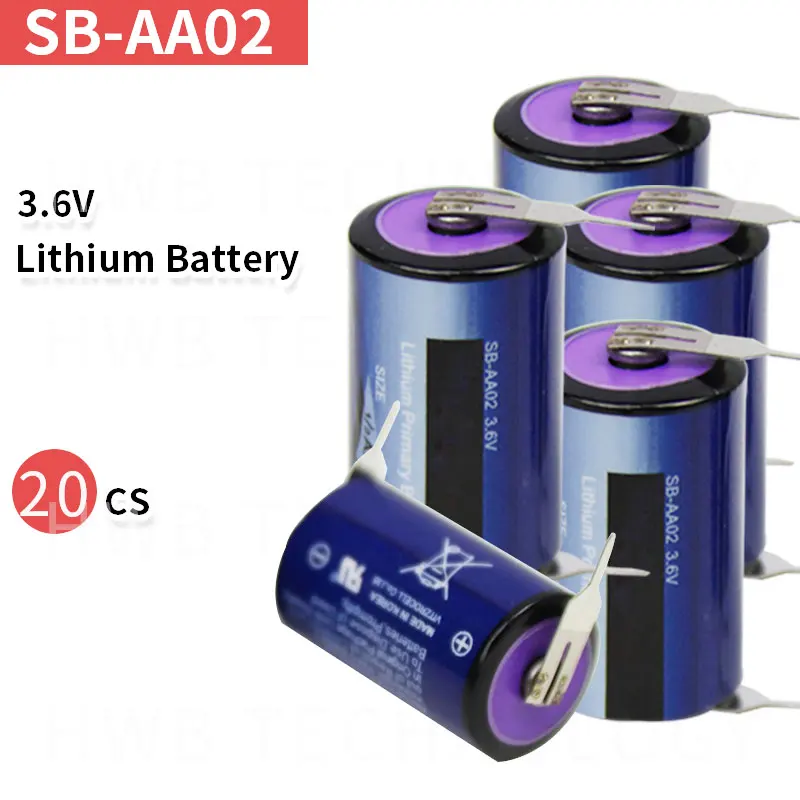 20 шт./лот Высококачественная Корея Tekcell SB-AA02 3 6 V LS14250 ER14250 литиевая батарея 1/2AA с
