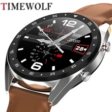 Timewolf Smart Watch IP68 ECG PPG Bluetooth Call Smartwatch Blood Pressure Oxygen Smart Watch for Android Phone Iphone IOS