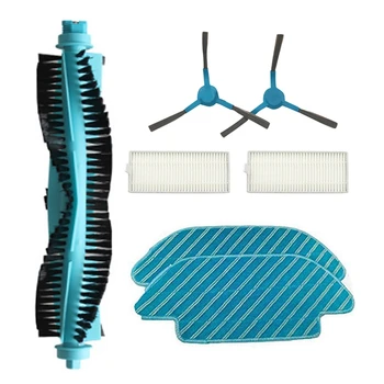 

Roll Brush Side Brushes Hepa Filter Mop Cloth for Conga 4090 Robotic Vacuum Cleaner Replacements Parts