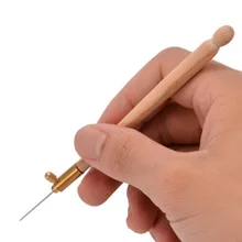 Популярный французский вышитый крючком крючок деревянная ручка Вышивка Бисероплетение Иглы Набор инструментов для шитья DIY аксессуары для рукоделия
