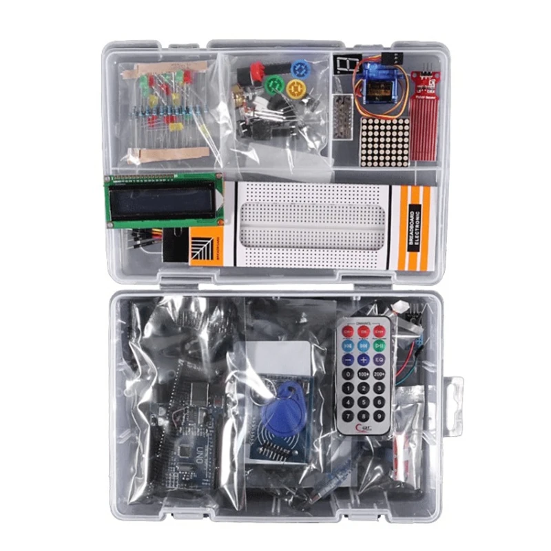 

Super Starter Kit for Arduino UNO R3 Upgraded Version Learning Suite with Retail Box Promotion