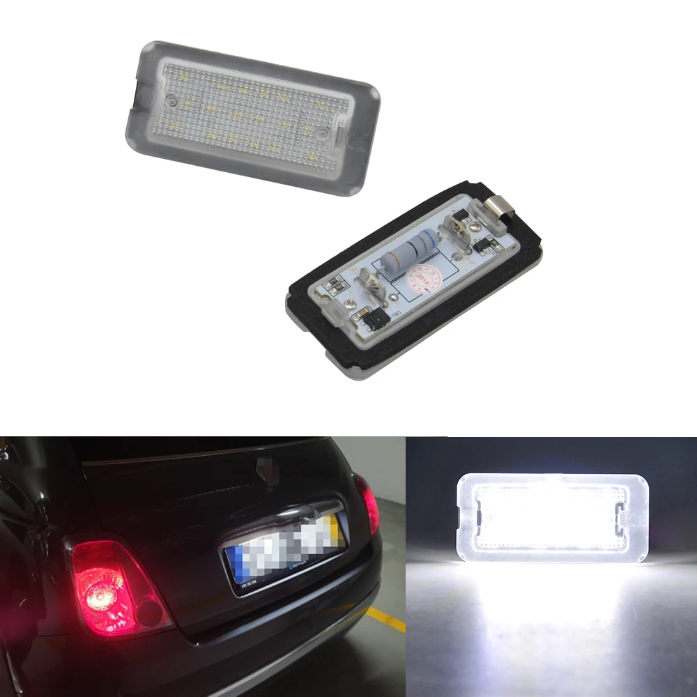 fiat license plate light