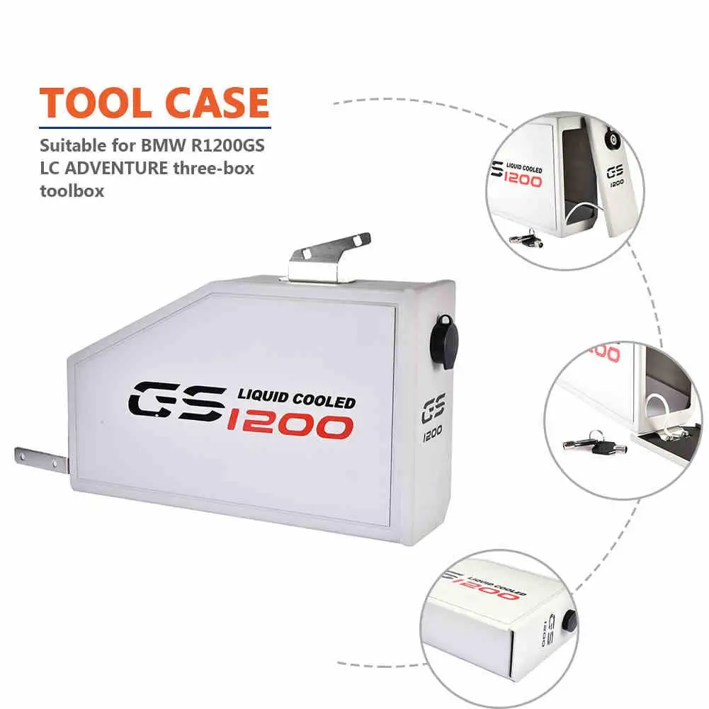 

For BMW R1200GS ADV Adventure 2013-2019 Tool Box Aluminum Decorative Liters Box Toolbox 5 Liters For Left Side Bracket R1200 GS
