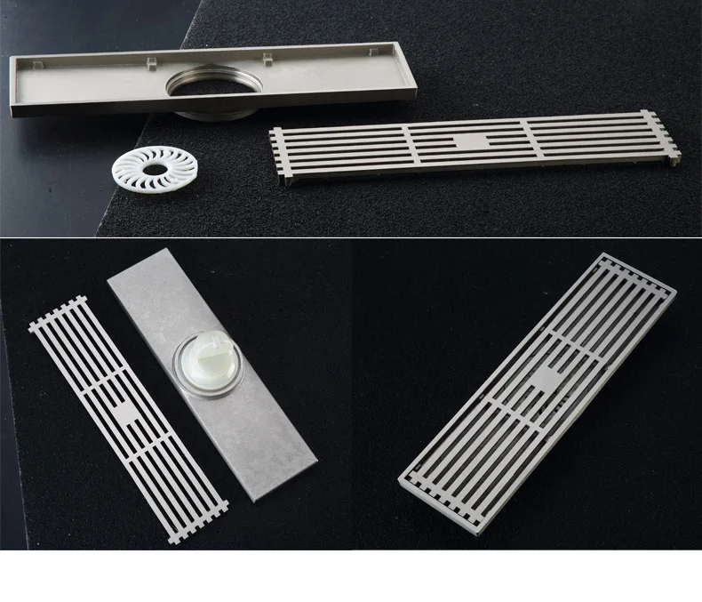 system brass old shower linear shower 8* 30cm chrome floor drainage system steel wire washing machine artwork carving