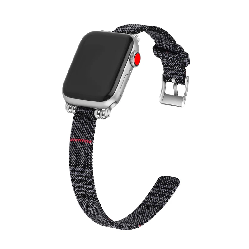 Нейлоновый ремешок для Apple watch band 40 мм 44 iwatch 42 38 брезентовый браслет 5/4/3/2/1|Ремешки