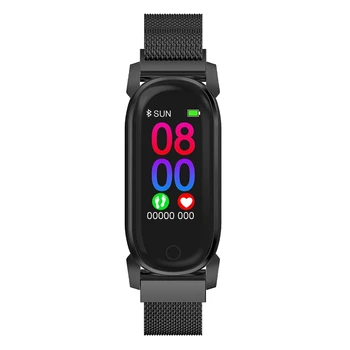 

Hot TTKK Smart Bracelet Blood Pressure Heart Rate Temperature Fitness Tracker Sport Wristband Watch for IOS Android