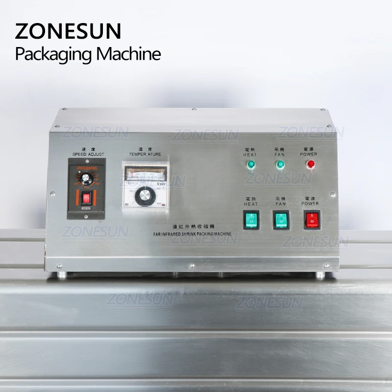 ZONESUN ZS-SX405 Otomatis Hambatan Penutup Label Terowongan Listrik Panas Menyusut Mesin PP PVC Film Kemasan Mesin