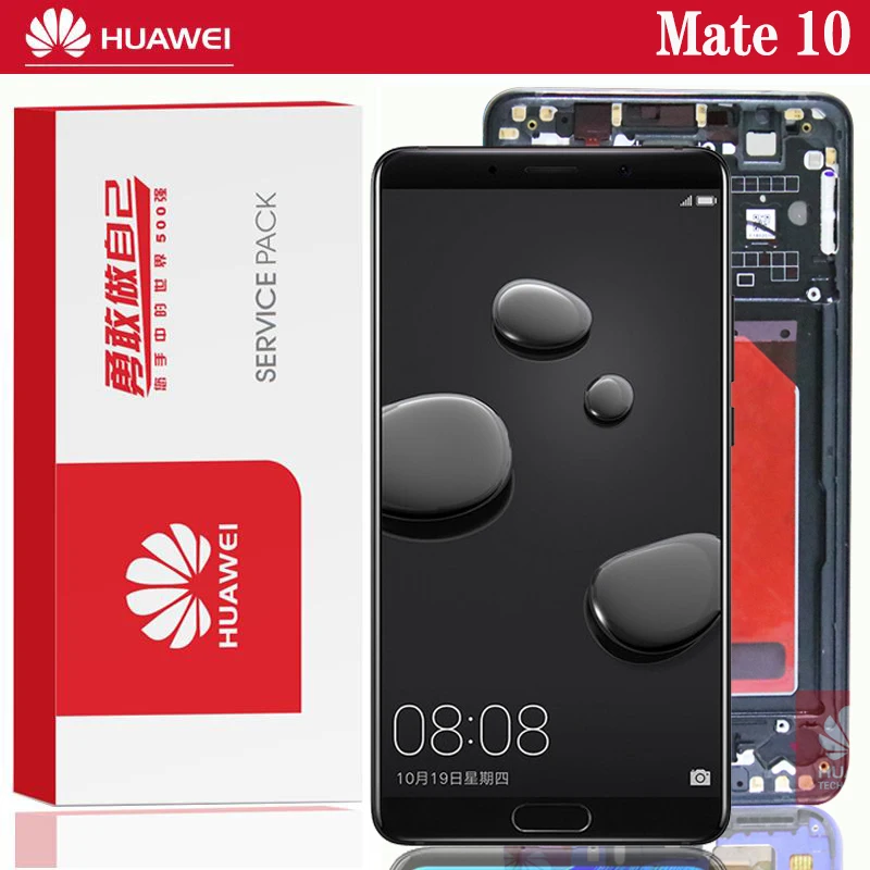 100% Оригинальный 5 9 ''для Huawei Mate 10 ЖК сенсорный экран Стекло MATE дисплей с рамкой