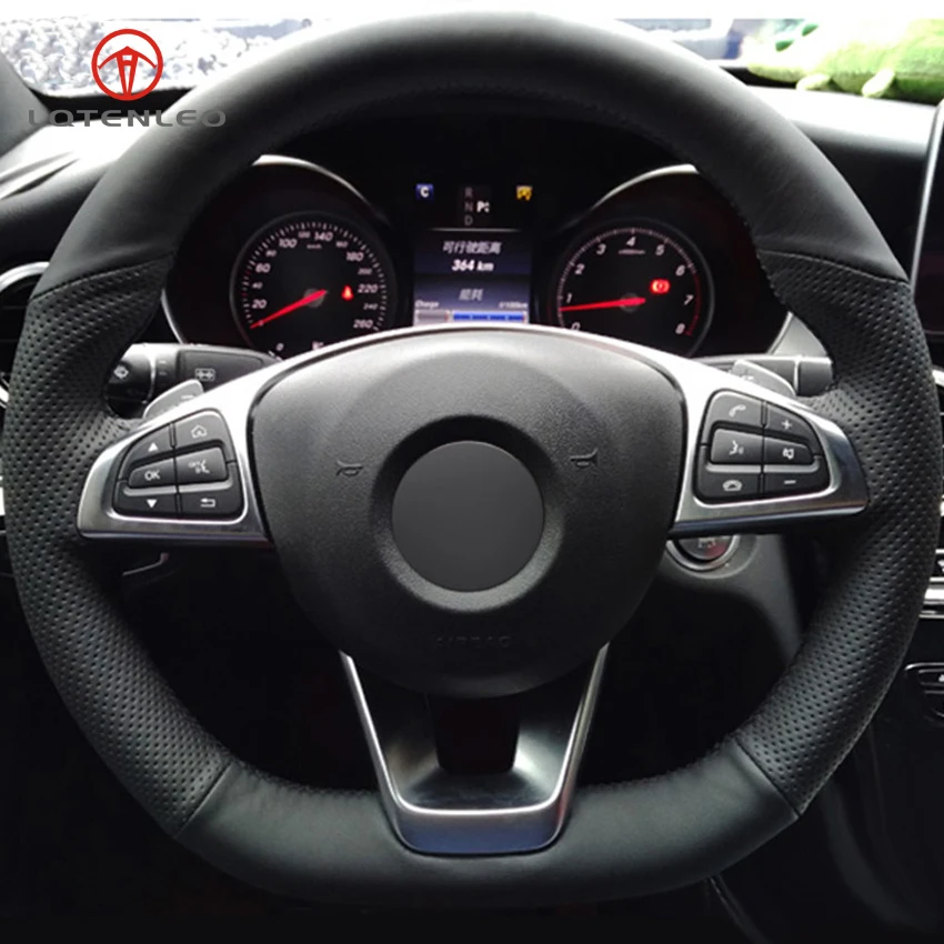 Черный искусственный кожаный чехол LQTENLEO для Mercedes Benz C200 C250 C300 B250 B260 A200 A250 CLA220 CLS400|car