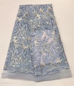 

African Lace Fabric 2020 Embroidered Nigerian Wedding Lace Fabric High Quality French Tulle Lace FabricTulle lace