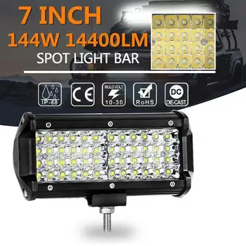 

Nlpearl 4" 7" 72W 144W LED Work Light Bar For Tractors Car 4x4 Boat 12V Offroad 6000K SUV LED Truck ATV Light 24V Spotlight S1G8