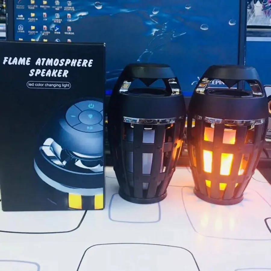 dancing flame bluetooth speaker