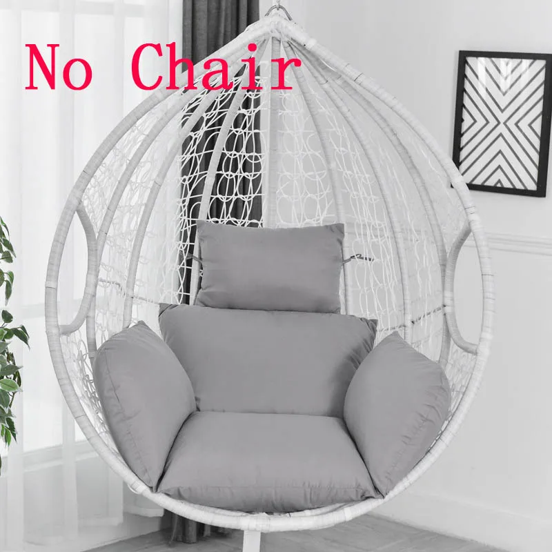 Hanging cesta silla almohada huevo hamaca silla columpio cojines de asiento para patio 