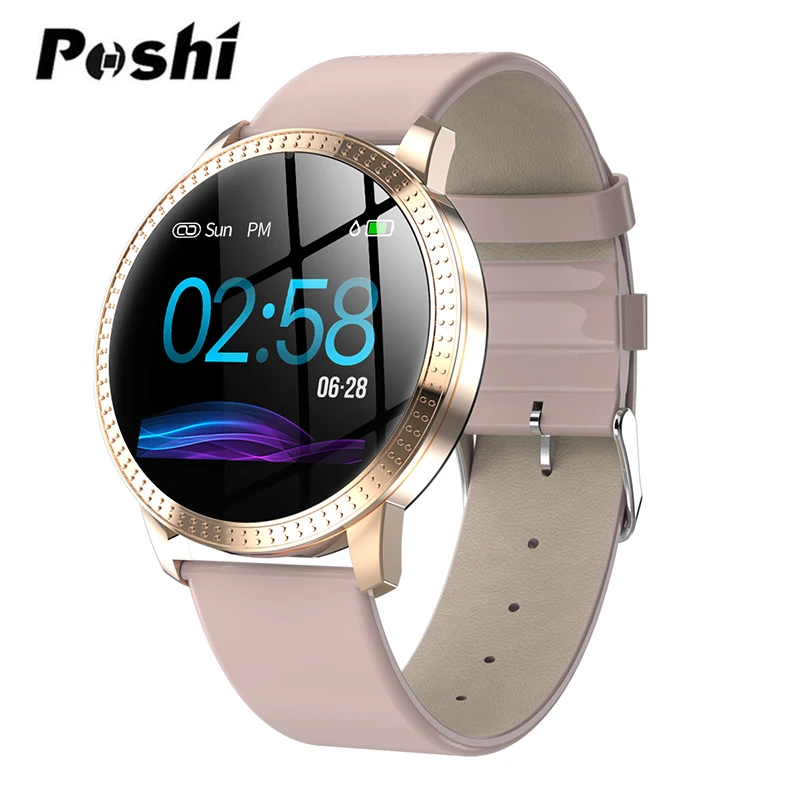 Умные часы серии OLED экран Push Message Bluetooth подключение Android IOS для мужчин и женщин gps фитнес-трекер монитор сердечного ритма - Цвет: pink