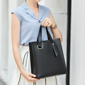 

Woman PU Leather Handbag Large Capacity Top-handle Bag Lady Totes Brand Designer Shoulder Bags Travel Shopping Crossbody Bag
