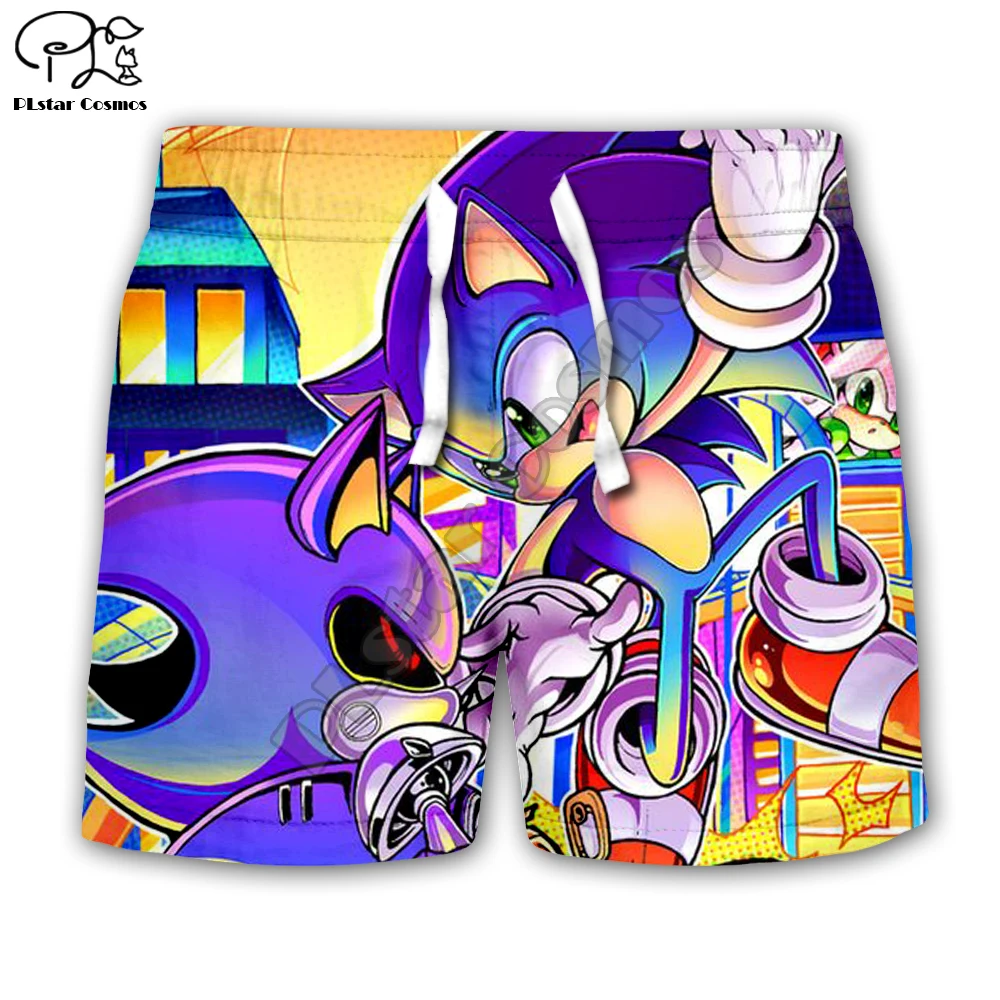 Детская одежда Аниме Super Sonic с рисунком 3d толстовки/футболка для мальчиков и девочек, толстовка с длинным рукавом и мультяшными изображениями Фильм стиль брюк-23