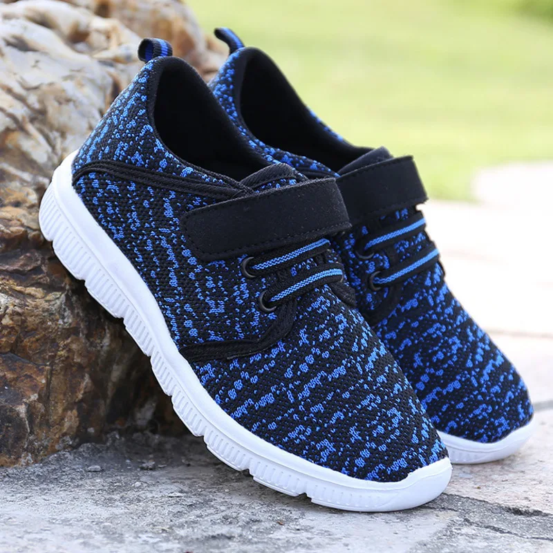 RUMPRA Kids Walking Shoes Boys Girls Breathable Knit Sneakers Casual Lightweight Athletic Running Tennis Sports Shoes 
