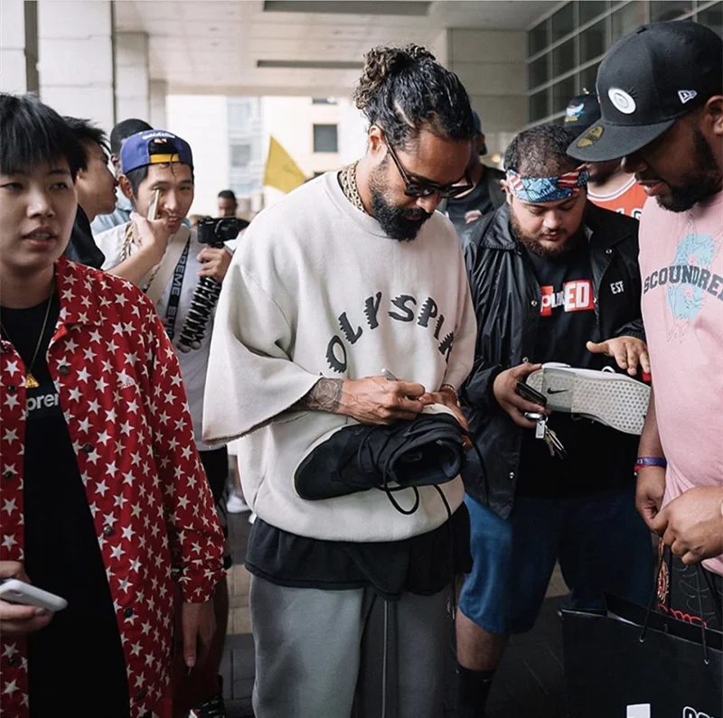 Kanye West Sundy Сервис Мужская футболка с коротким рукавом большого размера уличная Harajuku с круглым вырезом Мужская и женская верхняя одежда футболка