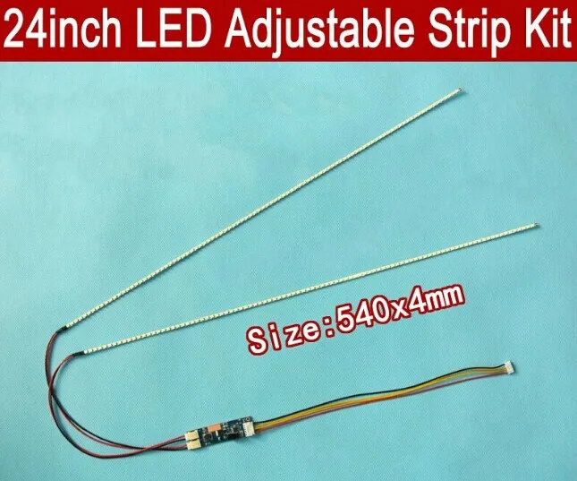 

5Pieces/lot Update 24" 24 inch CCFL LCD Screen to LED Monitor,540mm LED Backlight Strip Kit,Brightness adjustable