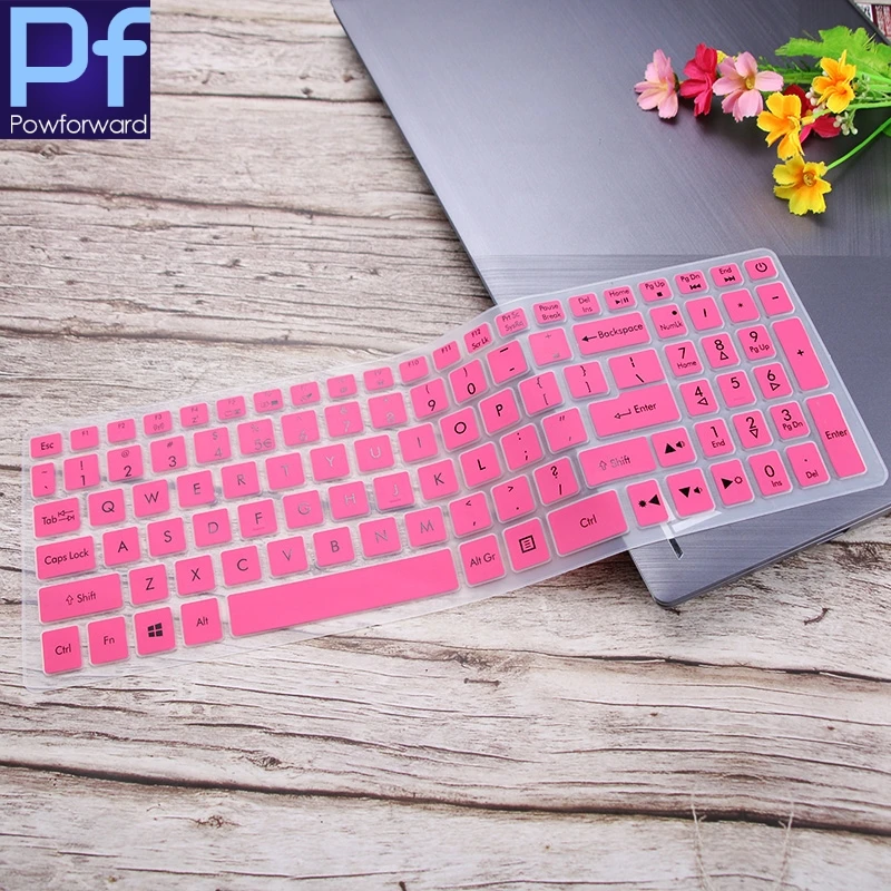 Силиконовая крышка клавиатуры для 15," acer Predator Helios 300 Nitro 5 игровой ноутбук AN515 | Aspire VX 15 VX5-591G V17 VN7-793G - Цвет: pink