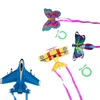 Hot Colorful Pocket Kite Outdoor Fun Sports Software Kite Flying Easy Flyer Kite Toy For Children Kids Novelty Interesting Toys 4