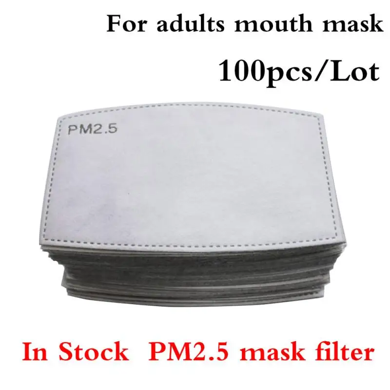 

100pcs/Lot PM2.5 Filter Paper Anti Haze Mouth Mask Filter Anti Dust Mask Filter Paper Health Care