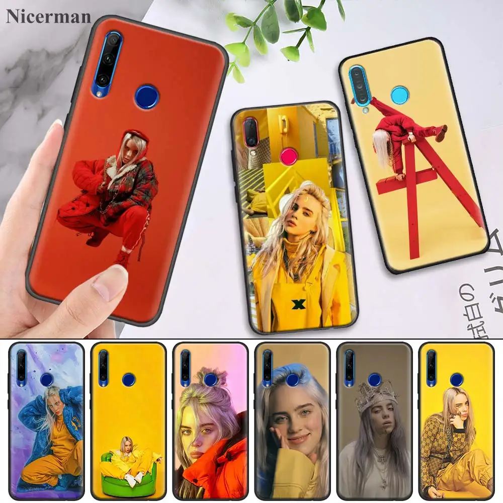 

Billie Eilish Independent Sing Case for Huawei Honor 8X 8C 8A 8S 9 10 9X 20i V20 Lite Pro Y7 Y6 Y5 Y9 2018 2019 Play Enjoy 9E 9S