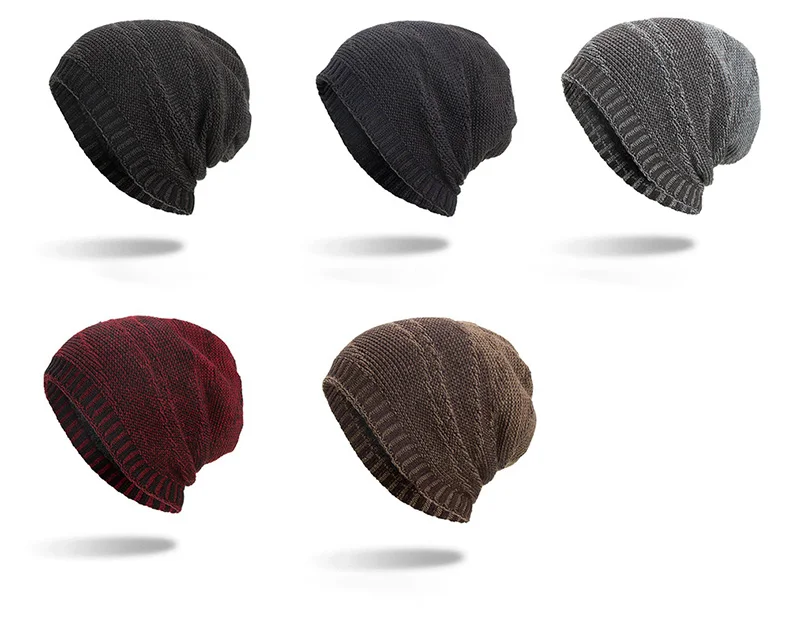 Skullies шапочки мужские лыжные шерстяные ветрозащитные шапки Повседневные вязаные Осенние Теплые женские/мужские зимние шапочки