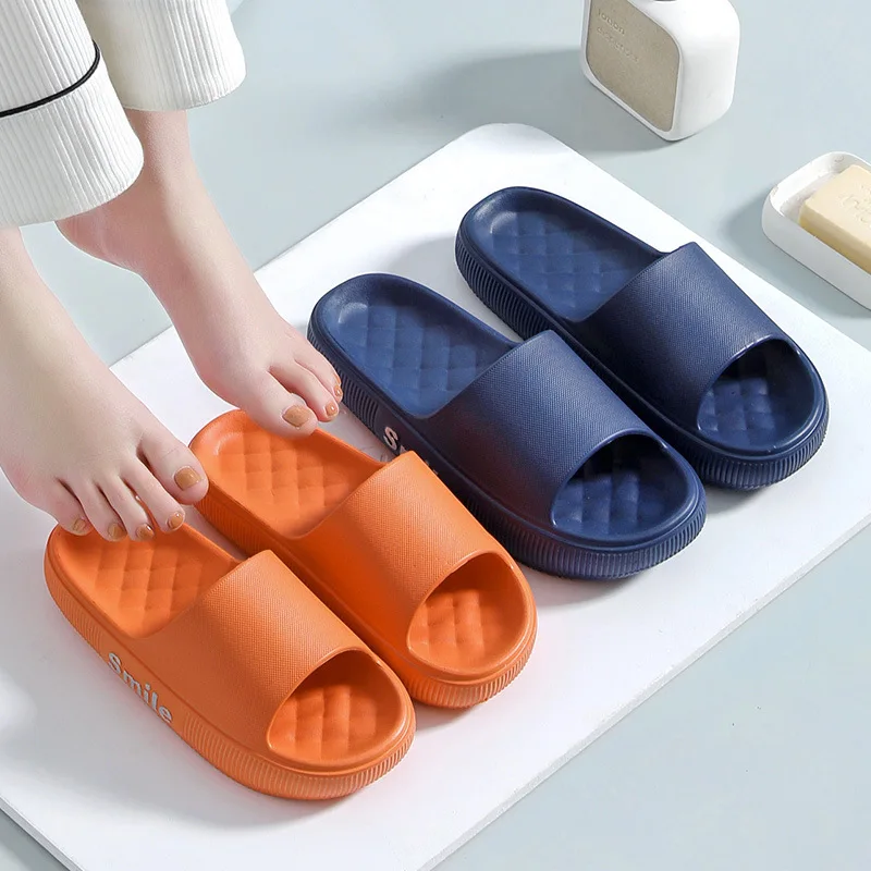Vrouwen Dikke Platform Slippers Zomer Strand Eva Zachte Zool Slide Sandalen  Leisure Mannen Dames Indoor Badkamer Anti Slip Thuis slipper|Slippers| -  AliExpress