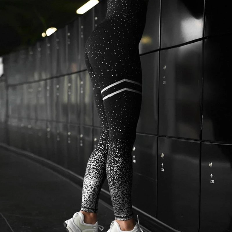 glitter workout leggings