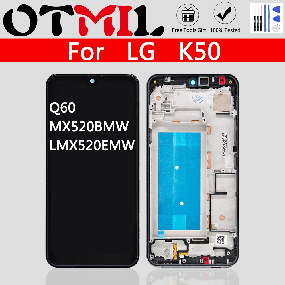 6 26 &quotОригинальный ЖК дисплей для LG K50 сенсорный экран дигитайзер Запасные части
