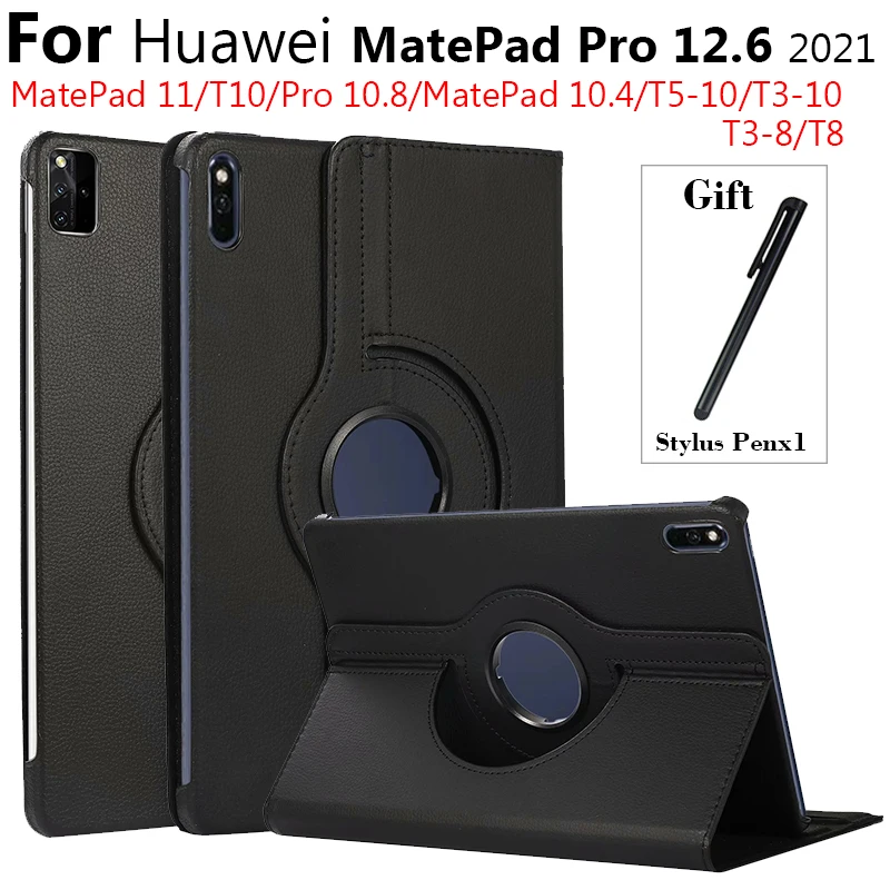 360 Custodia Girevole Per Huawei Matepad Pro Custodia Da 12.6 Pollici Per Huawei Matepad 11 Pro 10.8 10.4 T8 T10 T10S 2020 Tablet Funda