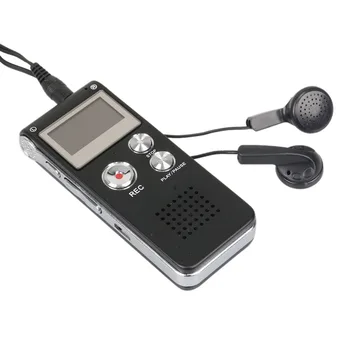 

Rechargeable 8GB Digital Audio Voice Recorder Dictaphone Telephone MP3 Player ET
