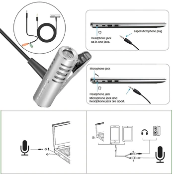 

Yanmai R933 Lavalier Omnidirectional Condenser Microphone For PC Phone Camera