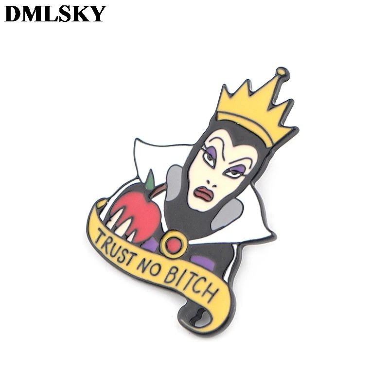 DMLSKY Maleficent The queen, брошь на булавке, металлический значок для рюкзака, одежды, рубашки, эмалированная булавка для фанатов, подарки для женщин M3940