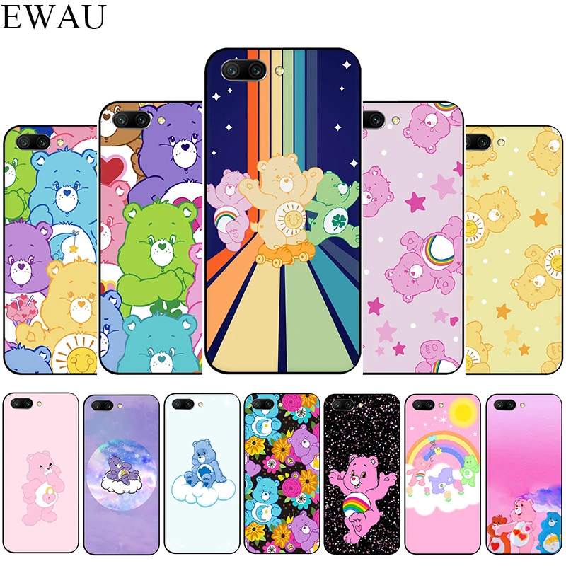 

EWAU Care Bears Silicone phone case for Huawei Honor 6A 7A Pro 7C 7X 8X 8 9 Note 10 Lite view 20 9X Pro