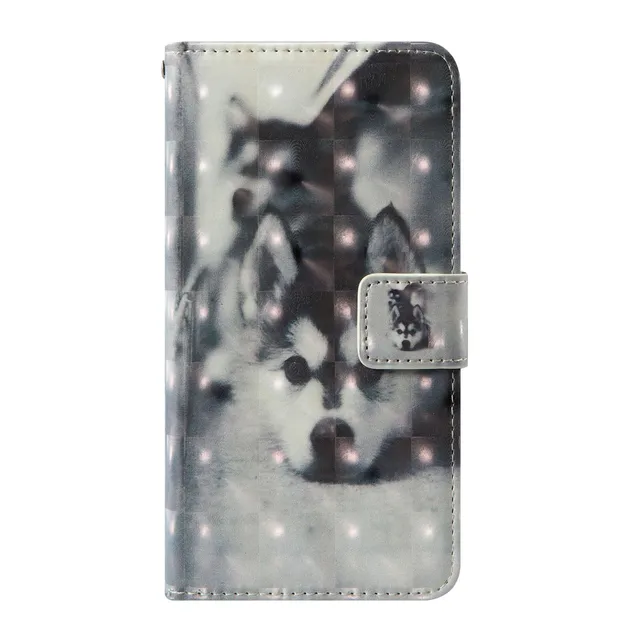 3D flip wallet Leather case For Nokia 2 3 5 6 7 8 2017 Lumia 520 530 630 635 730 735 830 930 1520 1320 Dual Sim X2 XL Phone Case puppy