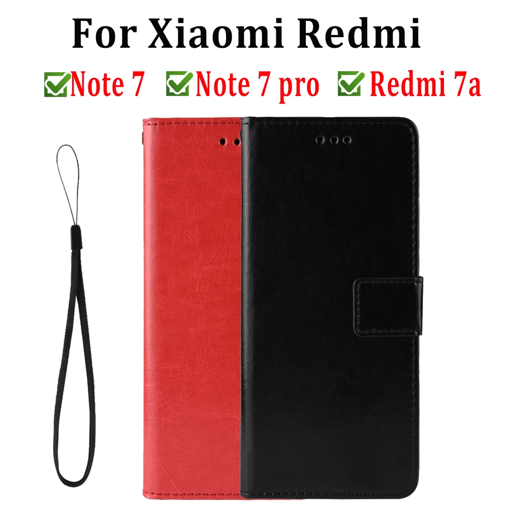 Redmi ksiomi note 7 Чехол кошелек 7a pro для Xiaomi readmi note7 чехол для телефона note7pro a7 xiomi бампер чехол из искусственной кожи