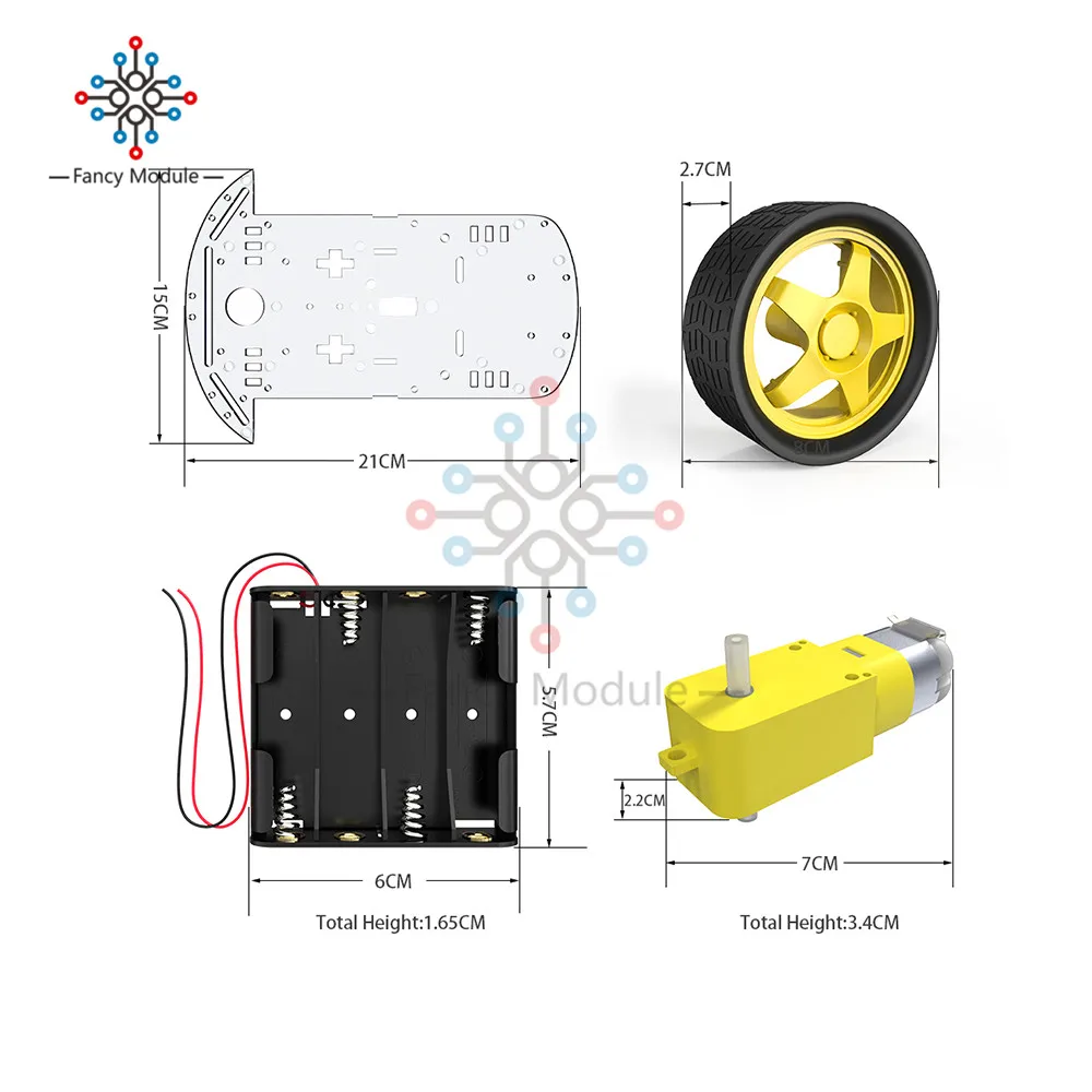 Diymore 2WD робот умный автомобиль шасси наборы с кодером скорости для Arduino 51 M26 DIY образование робот умный автомобиль комплект