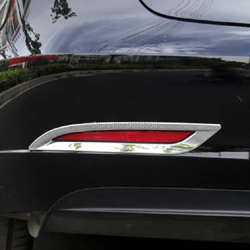 Для Tesla модель 3 ABS хромированный задний бампер противотуманная фара, светильник, рамка, накладка, наклейка, автомобильный Стайлинг, внешний аксессуар