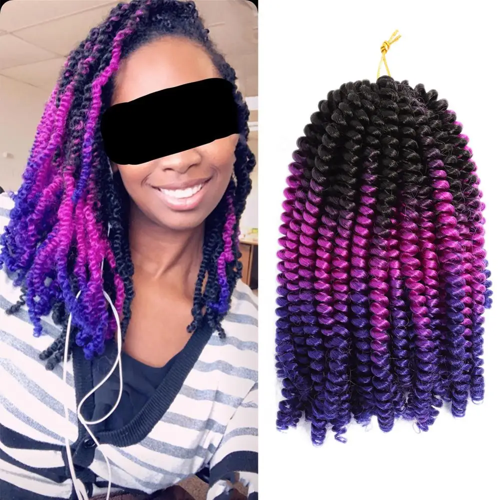 DAIRESS 8 &quotOmbre пушистые весенние крученые вязанные крючком косички 30 стендов