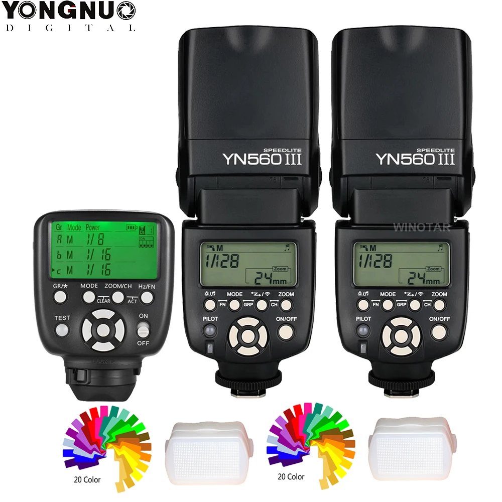 Беспроводная вспышка YONGNUO YN 560 III с YN560 TX II / RF 603 триггерным управлением для Nikon Canon