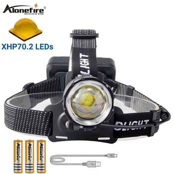 

Alonefire HP39 50000Lums LED Headlamp XHP70.2 LED Head Light Lamp Lantern Fishing Exercise Climbing Portable Tactical hunting